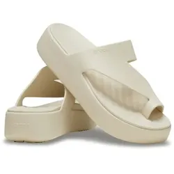 Crocs Getaway Platform Toe Loop Elfenbein US W9 (EU 39-40) Damen