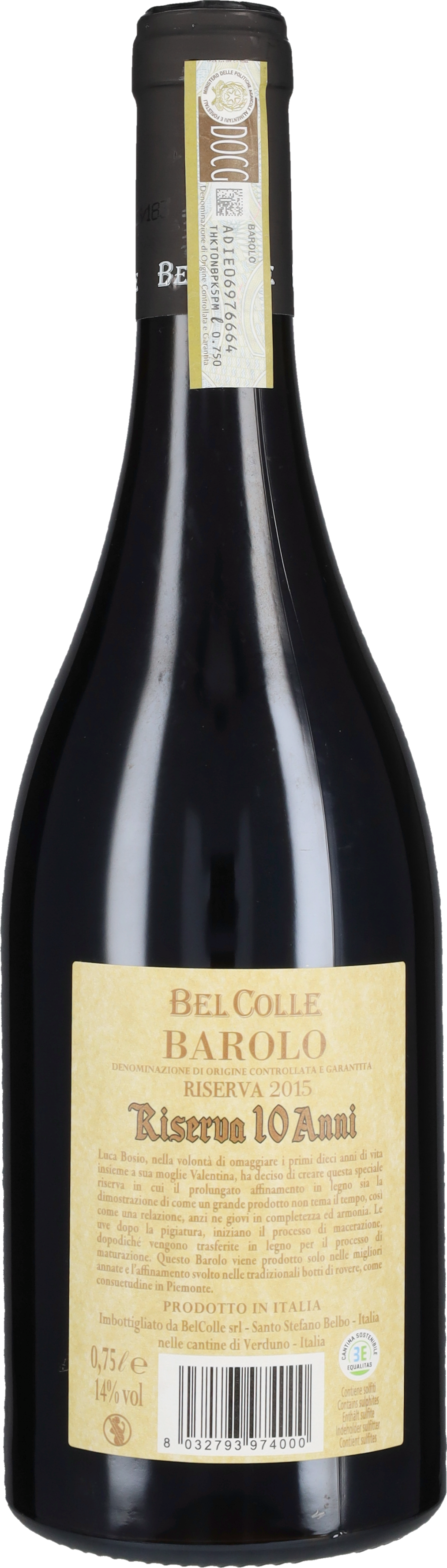 Belcolle Barolo Riserva '10 Anni' 2016
