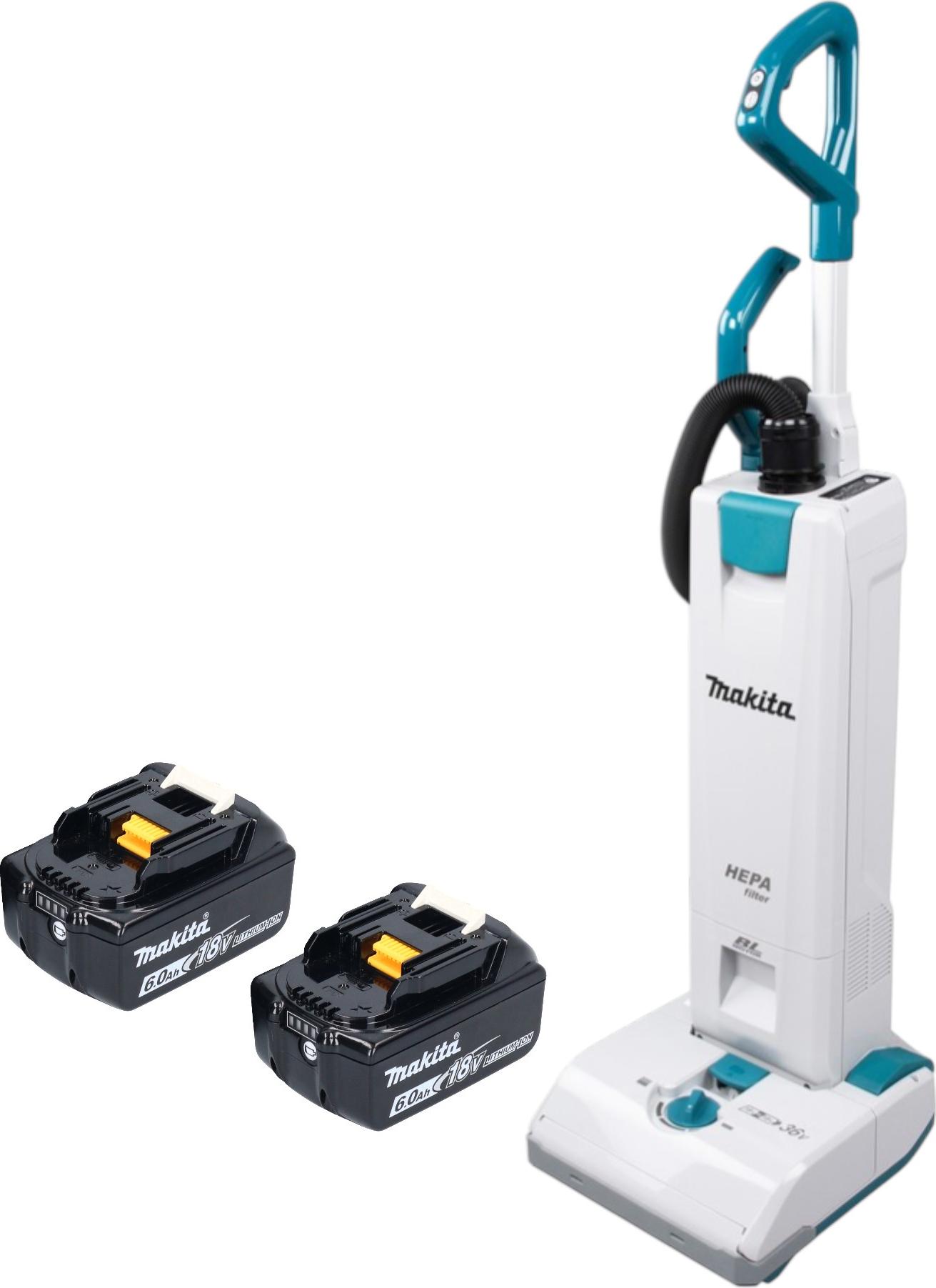 Makita DVC 560 G2 Akku Staubsauger 36 V ( 2x 18 V ) 5 l Brushless + 2x Akku 6,0 Ah - ohne Ladegerät