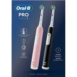 ORAL-B Pro 1 Black/Pink mit 2. Handstück