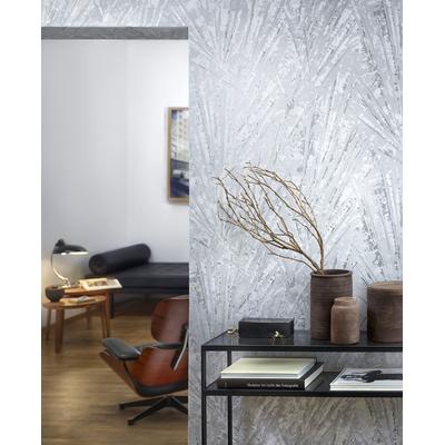 Vliestapete MARBURG "Palm", grau, B:0,7m L:10,05m, Vlies, Tapeten, Kunst moderne Tapete für Wohnzimmer Schlafzimmer Küche