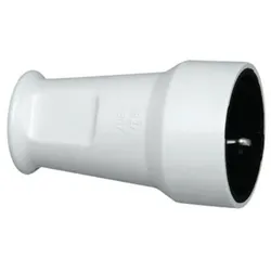 Kopp 182702004 PVC-Schutzkontakt.- Kupplung IP20 3x1,5qmm 16A 250V arktis-weiß