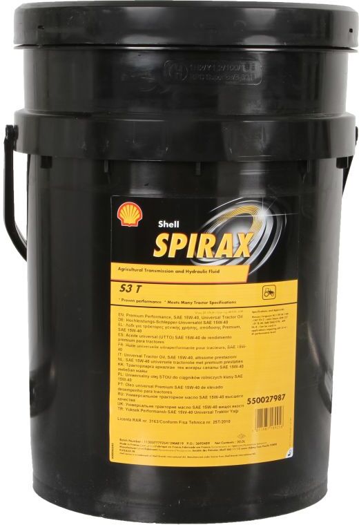 Mehrzwecköl SHELL 550065645 Spirax S3 T 15W40 20L