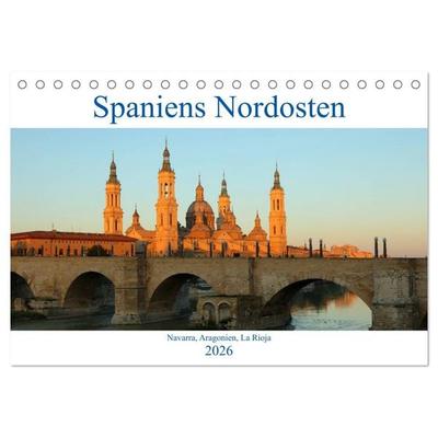 Spaniens Nordosten (Tischkalender 2026 DIN A5 quer), CALVENDO Monatskalender