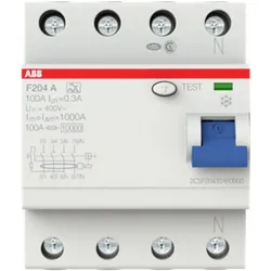 ABB, Schutzschalter, F204A-100/0,3 FI-Schutzschalter 100A 4p 300mA