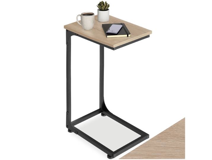 Beistelltisch Erie 40x30x63cm - Industrial Holz hell, Eiche Sonoma