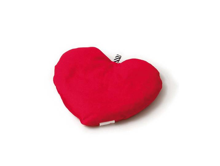 Wärmekissen SISSEL Cherry Herzform 23 x 26 cm , rot, B:23cm L:26cm, Wärmekissen, Wärmekissen