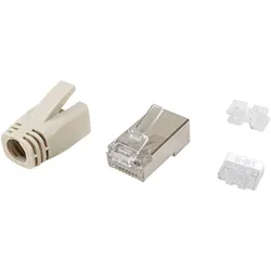 equip Steckverbinder Cat6A RJ45 100er Set UTP geschirmt (Netzwerkkabel Stecker), Zubehör Netzwerk
