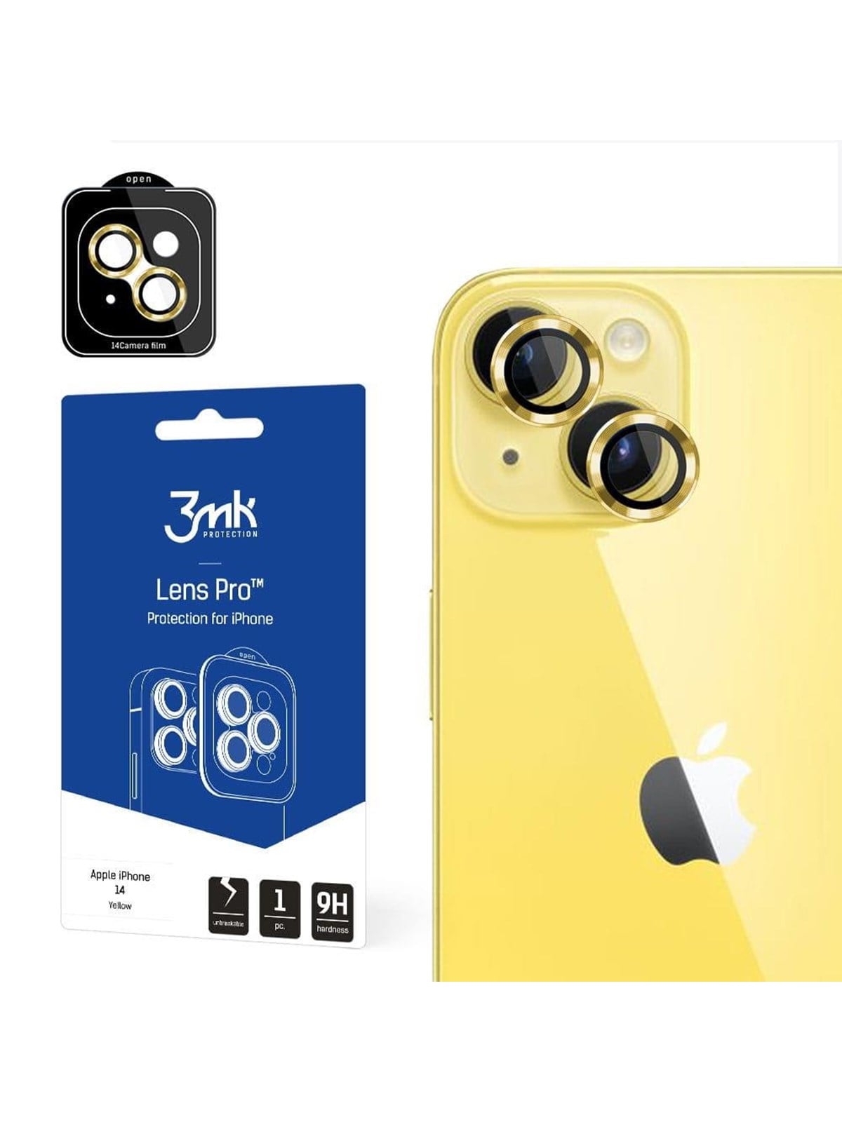 3mk Lens Protection Pro Camera Cover for iPhone 14 - Yellow