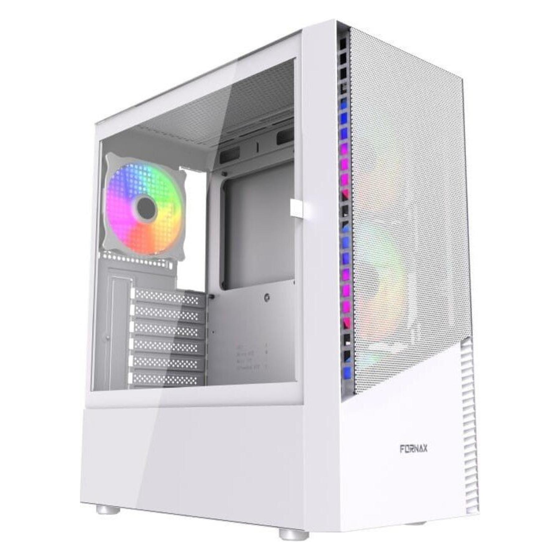 Gembird PC-Gehäuse Midi Tower Fornax 4300 ATX weiss (ATX) (CCC-FC-4300W)