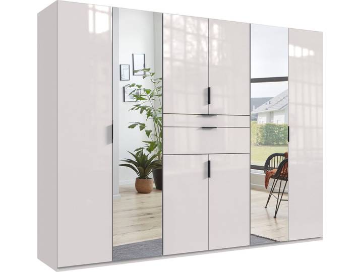 Wimex Drehtürenschrank Moldau Kleiderschrank mit Spiegel Schlafzimmerschrank Wähle deine Innenausstattung fertig konfiguriert im Schrank