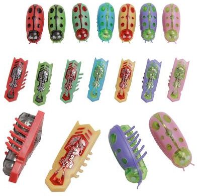 Pet Hub Entertaining Electric Cat Toy: Mini Robot Bugs For Cats, Battery Operated With Vibrating Insect Action! Color: Blue Green 2