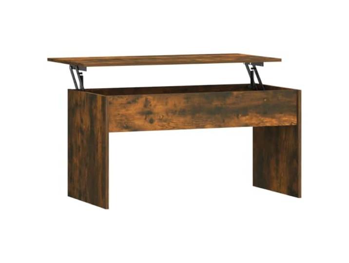 HKLGBVCR Couchtisch, klappbar, Holz, Rauchgrau, 102 x 50,5 x 52,5 cm
