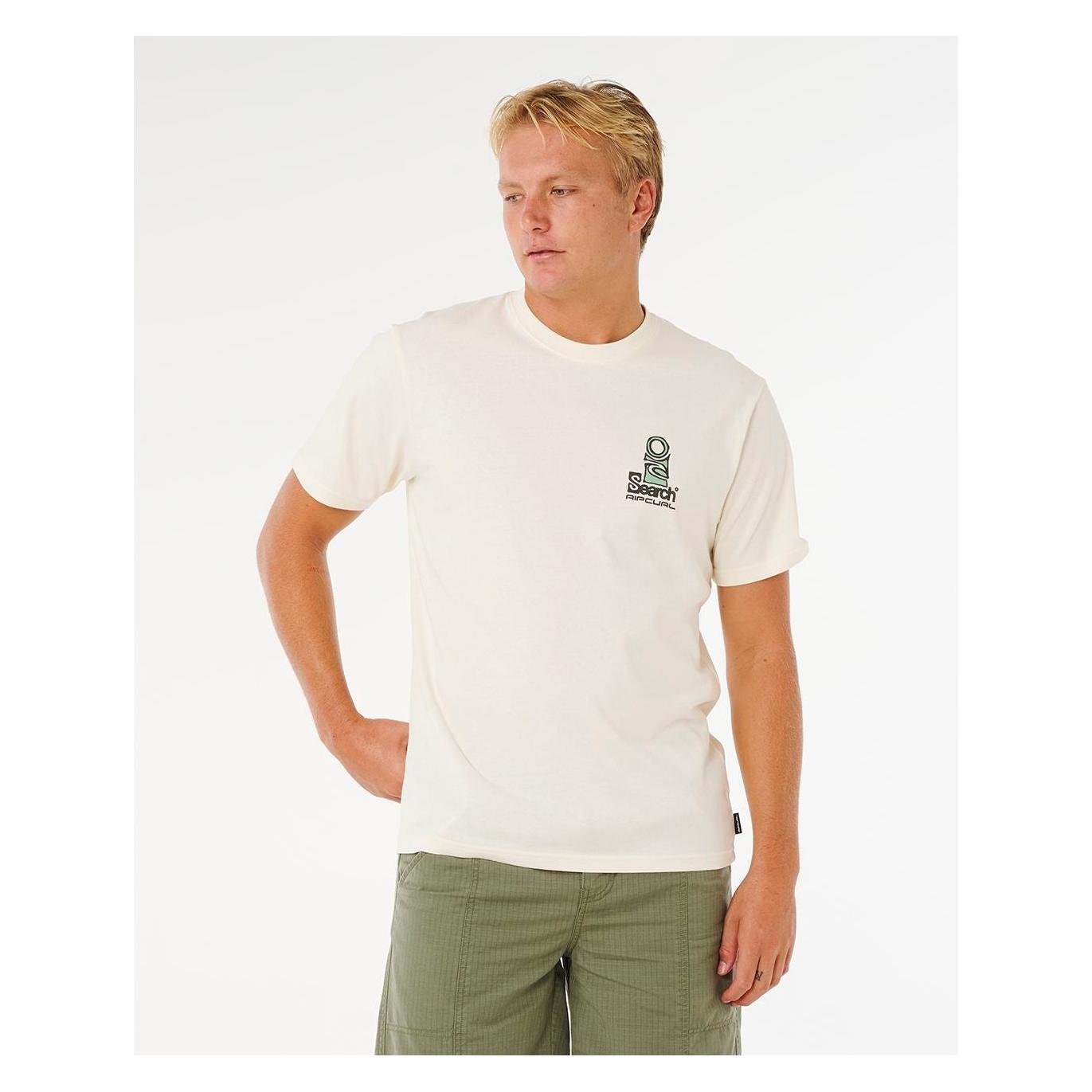 Rip Curl Vaporcool Search Stack T-Shirt Herren Weiss (XL) (71803679)