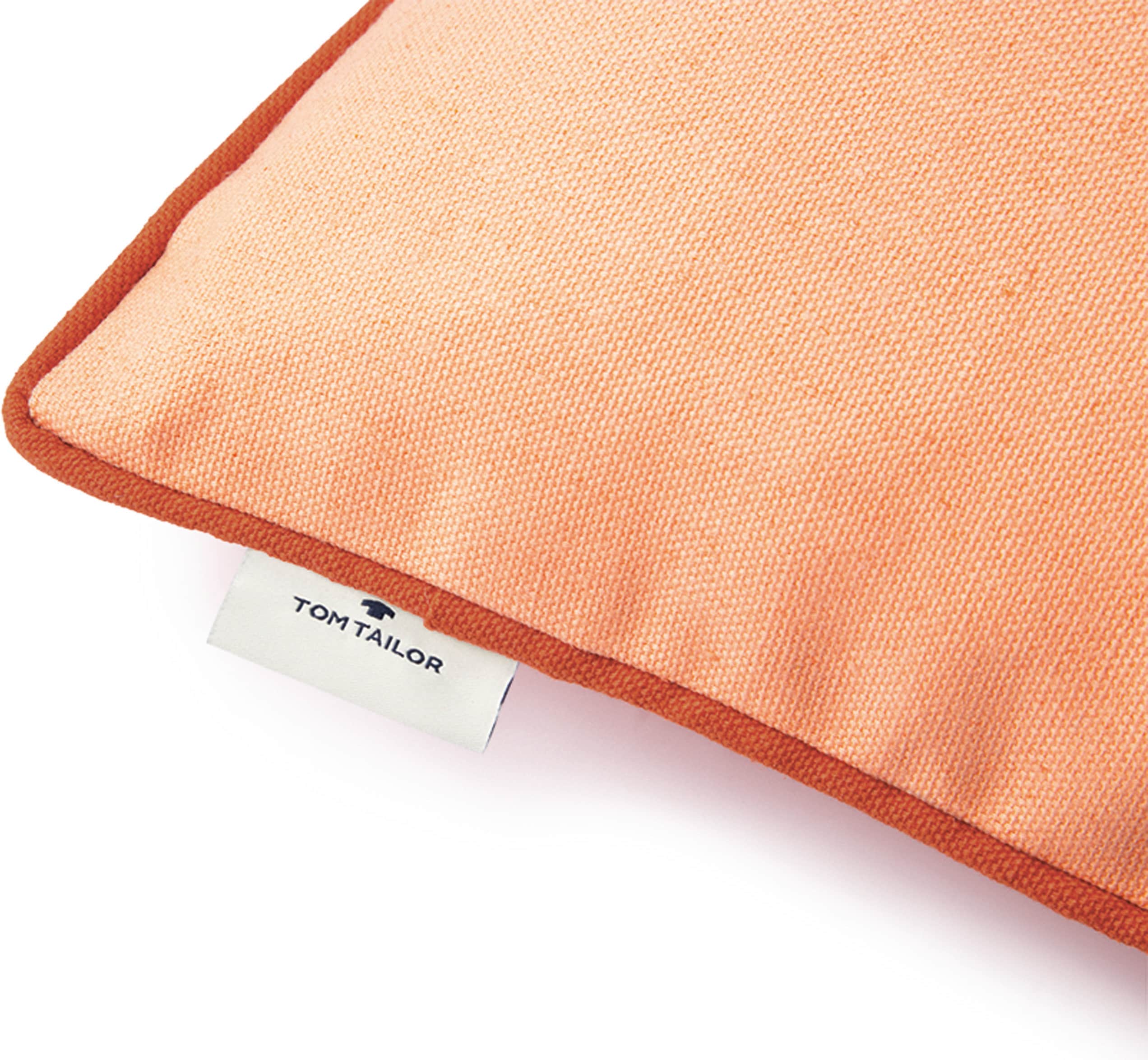 TOM TAILOR HOME "Dove Signature" mit Paspel, Kissenhülle ohne Füllung, 1 Stück