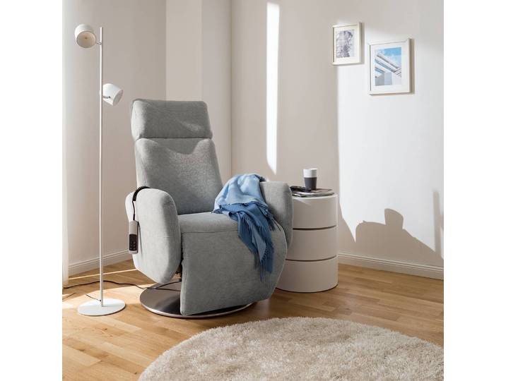 Fauteuil de relaxation Gris/Granit Tissu 71 x 110 x 82cm