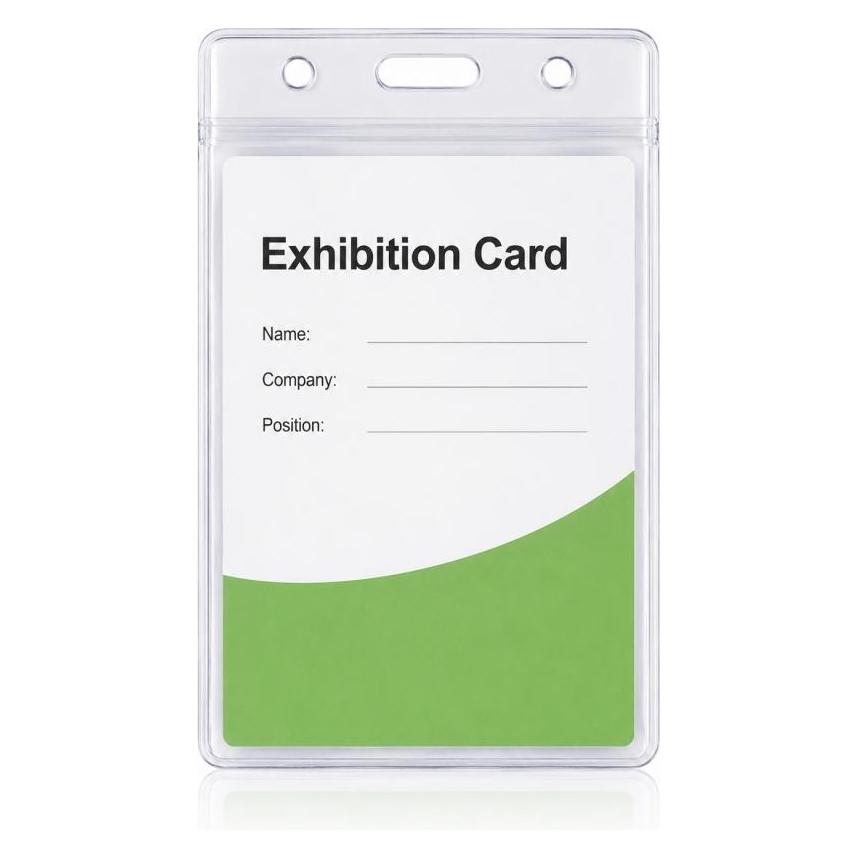 Screenguard Ausweishalter für Messen und Veranstaltungen PVC, 102 × 70 mm (10er Set) (00036272)