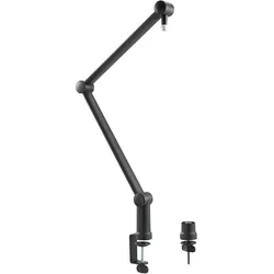 LogiLink Professioneller Mikrofonarm, Mikrofonständer, Schwarz