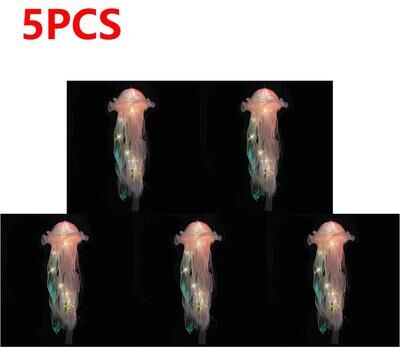Inspire Essentials DIY Jellyfish Hanging Light Colorful Bedroom Ceiling Lamp For Kids 17