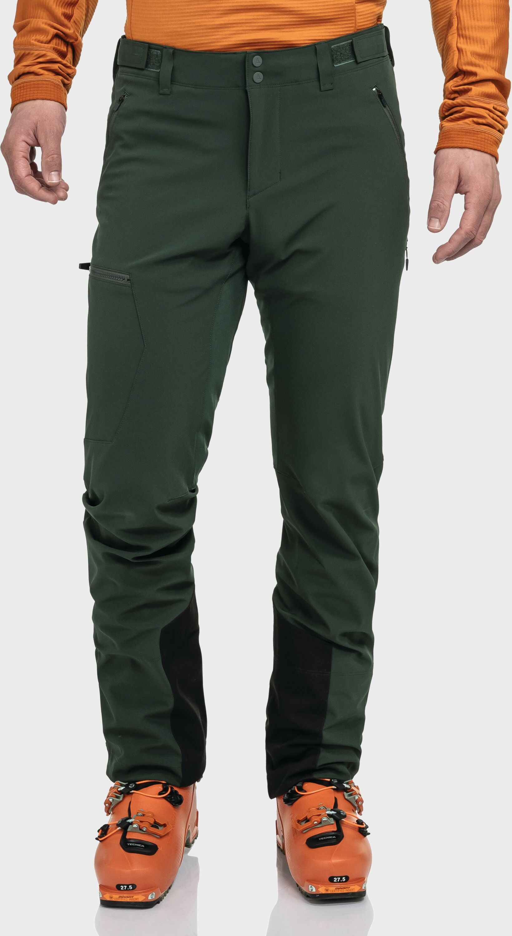 Outdoorhose SCHÖFFEL "Softshell Pants Matrei M", Herren, Gr. 54, Normalgrössen, grün (6965, grün), Oberstoff : 88% Nylon 12% Elasthan Innenseite: 100% Polyester (Membran: Polyurethan) Oberstoff Einsatz: 56% Nylon 34% Polyester 10% Elasthan Oberstoff : 88%