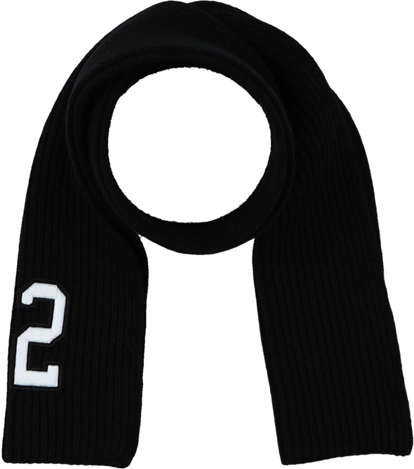 Dsquared2 Bufanda Unisex Negro 4,6,8 Unisex