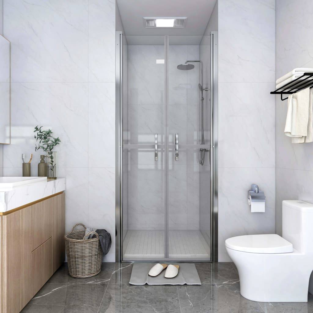 Belfry Bathroom Quattlebaum Shower Door Clear ESG Clear 190cm H x 81cm W