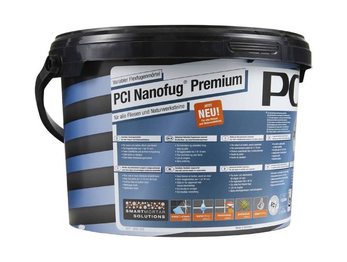 Nanofug Premium Fugenmasse Zementgrau 5 kg