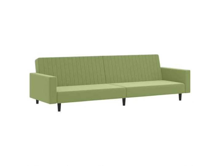 Makastle SchlafSofa Couch 2 Sitzer Hellgrün Samt