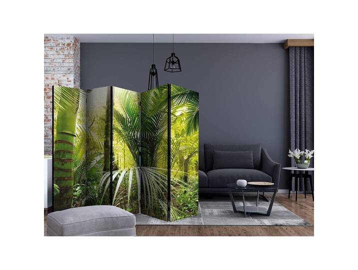 Paravent Green Alley Polaire Vert 225 x 172 x 3cm