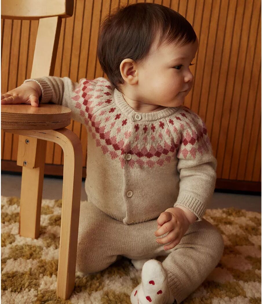 Petit Bateau - Set: T-Shirt und Hose, 6 Monate, Rosa Bedruckt