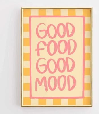 Uplift Essentials Funny Kitchen Quote Poster Retro Food Illustration Coffee Lover Wall Art Modern Canvas Painting For Home Decor style 8 16x24 In