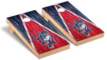 Skip's Garage Columbus State Cougars Triangle Cornhole Board Set