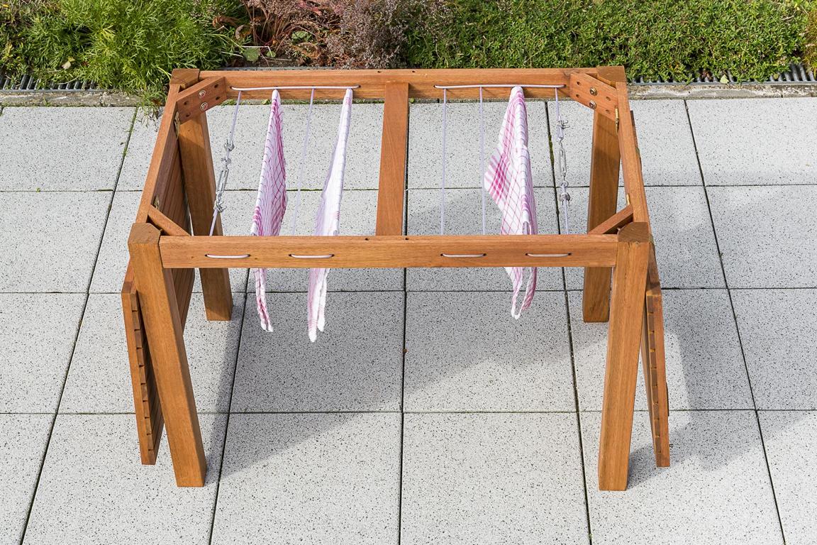 MERXXHANDELS Trockentisch 100x60x75cm Eukalyptus 16909000
