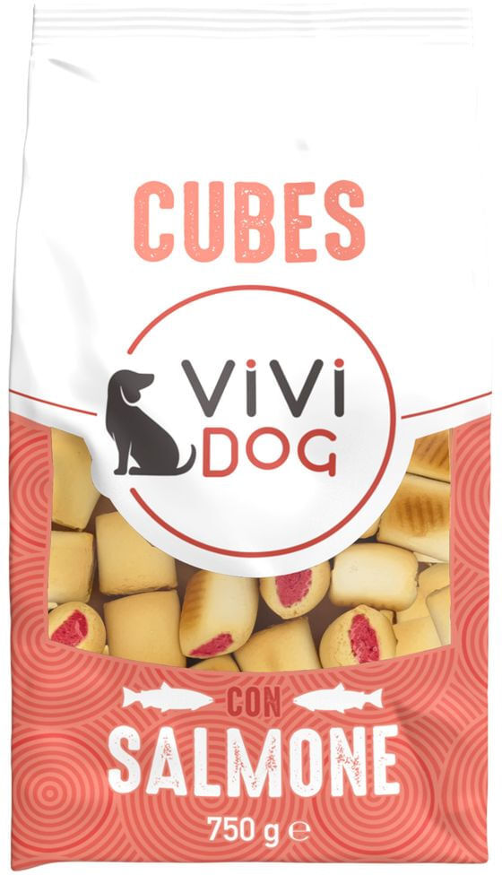 Vivi Dog Biscotti Ripieni Cubes 750G 750G