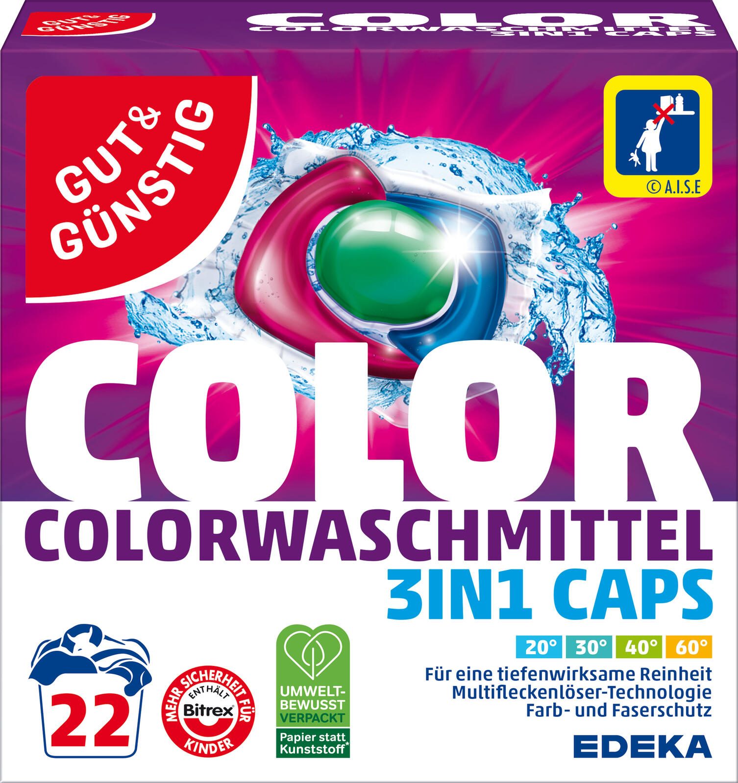 GUT&GÜNSTIG Waschmittel frisch 22 Pads 5300969002