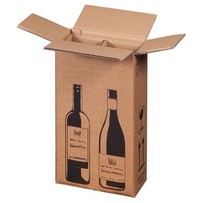 smartboxpro 80 x 2er Flaschenkarton 204 x 108 x 368 mm zweiwellig