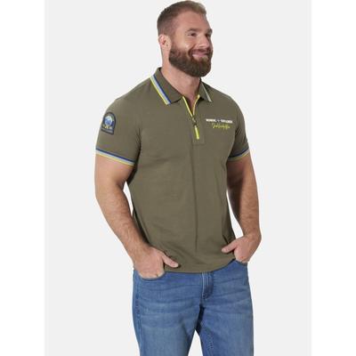 Poloshirt JAN VANDERSTORM "Poloshirt CLAUSS", Herren, Gr. XL, grün (oliv), Shirts