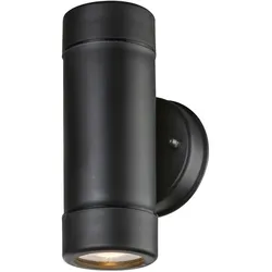 Wandlampe Wandleuchte Außenleuchte Hauswandlampe Balkonleuchte, Up & Down Strahler 2 Flammig IP44, GU10 Fassungen, BxH 8,6x16cm