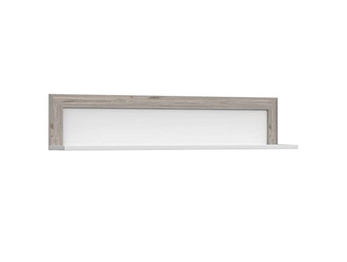 Newroom Wandboard Eiche Weiß Wandregal schwebend modern Regalbrett