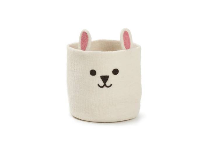 Klippan Yllefabrik Panier Rabbit Ø20 cm Blanc