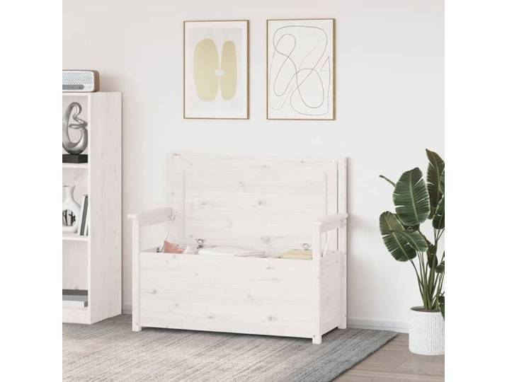 Bon plan  Banc style Français - JILI HOT - Banquette Blanc 112 5x51 5x96 5cm - Bois de pin massif Pour Entrée/Couloir Thome1111679