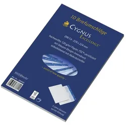 Cygnus Excellence Briefumschlag C4, haftkebend, weiß, Offset 100g, 10 Stück