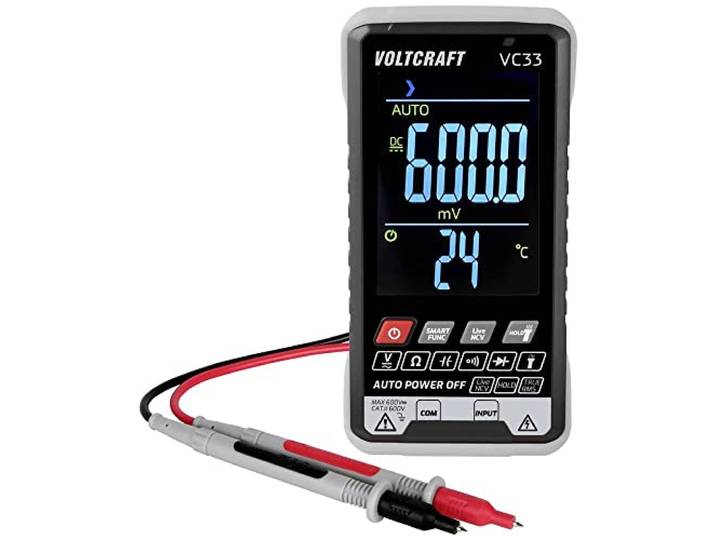 Multimètre VOLTCRAFT VC33 numérique CAT III 600 V Affichage (nombre de points): 5999