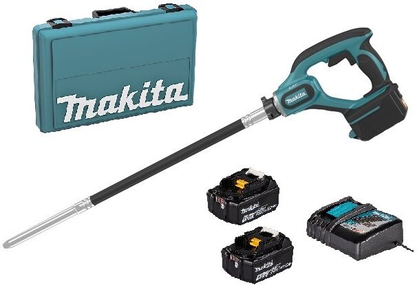 Vibreur à béton LXT 18 V + 2 batteries 4 Ah + chargeur + coffret MAKITA DVR350RME