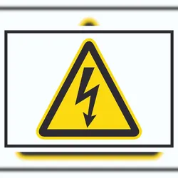 HB-Druck Vorsicht Elektrische Spannung Symbol Schild A4 (210x297mm)