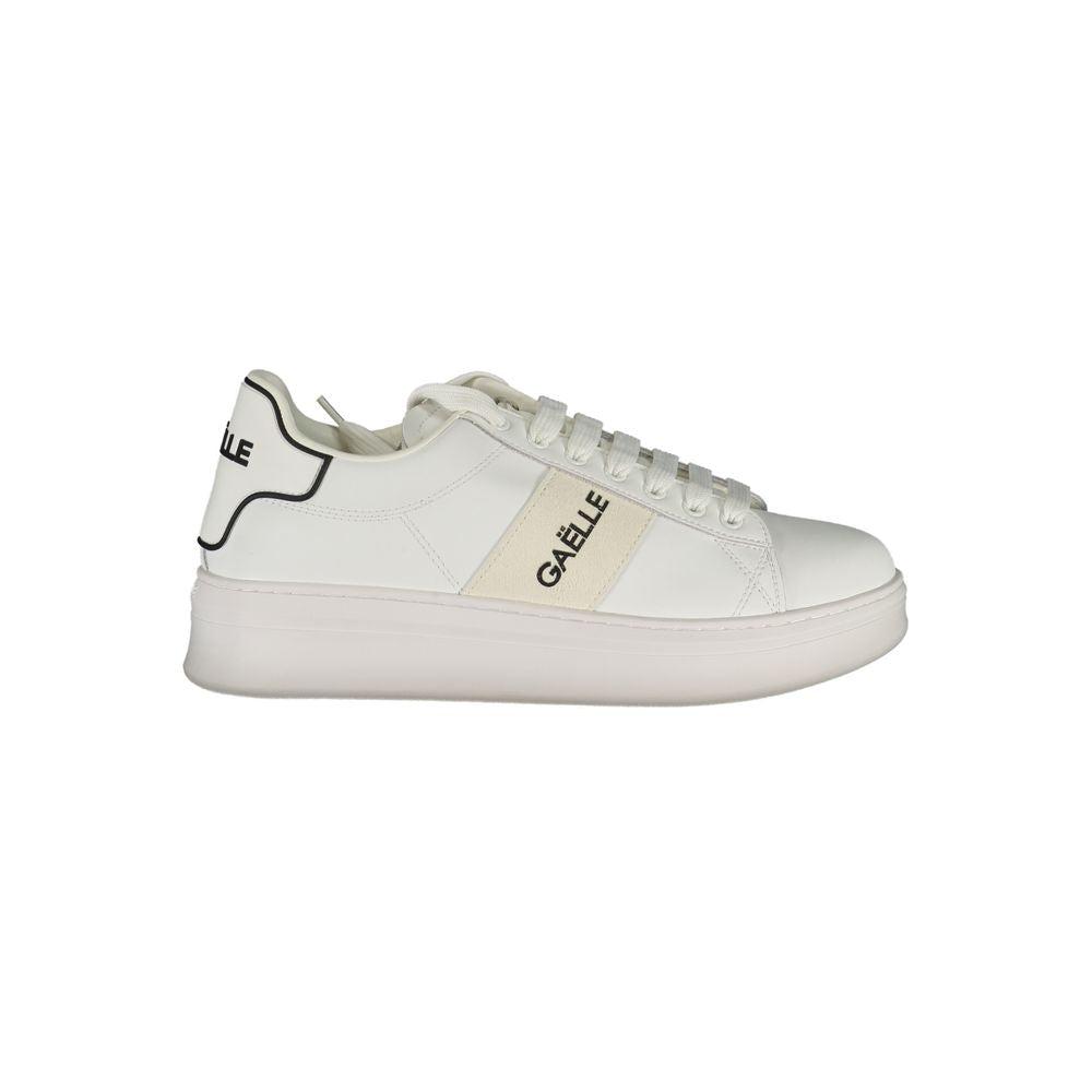 Gaelle Paris Weiße Polyurethan Herren Sneaker