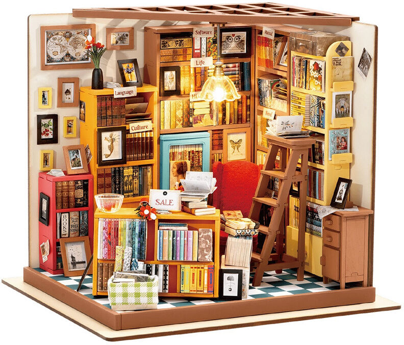 La Bibliothèque de Sam - Miniatures 3D DIY Rolife