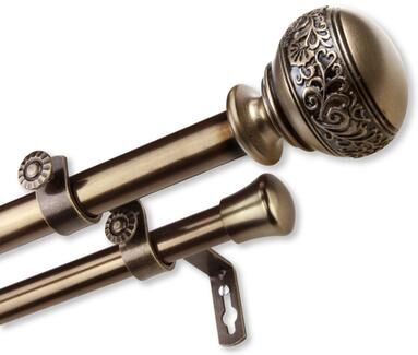 InStyleDesign Nadine Adjustable Double Curtain Rod