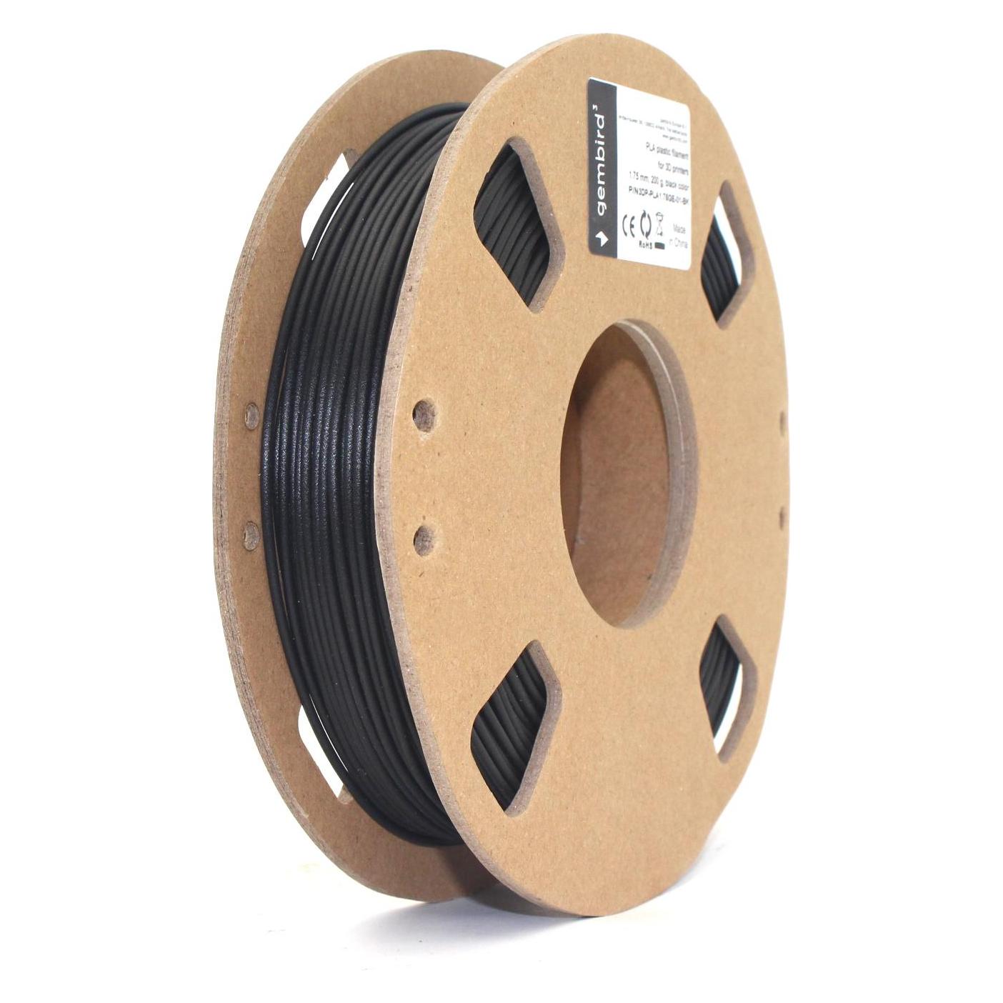 Gembird 3DP-PLA1.75GE-01-BK (PLA, 200 g, 1.75 mm) (3DP-PLA1.75GE-01-BK)