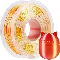 Anycubic PLA Silk Filament DC 1kg Red Gold (PLA, 1000 g, 1.75 mm), Filament, Gold, Rot